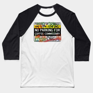 No Parking Sign with Graffiti Baseball T-Shirt